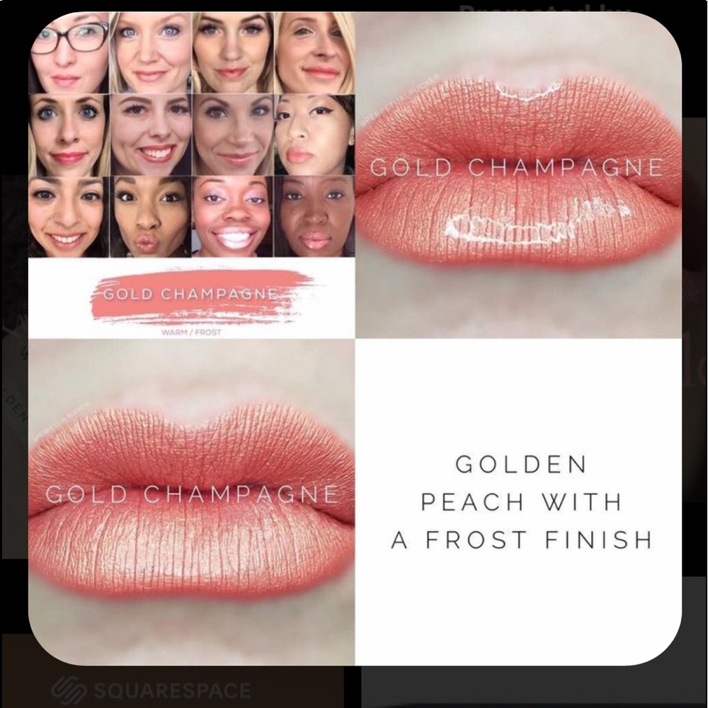 Gold champagne lipsense